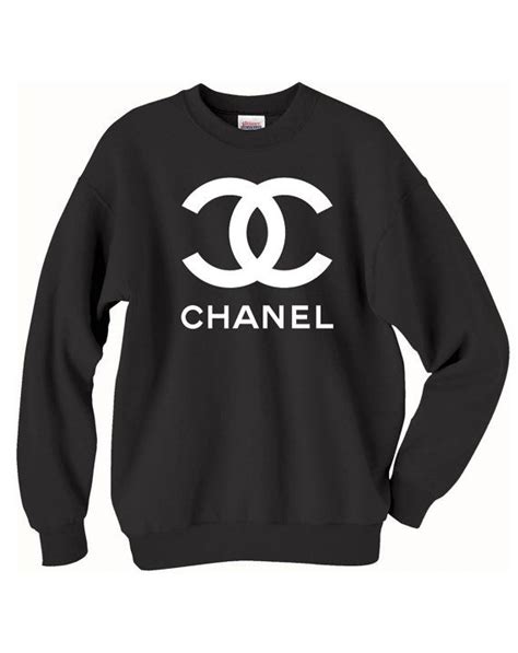 chanel black face sweater|Chanel crewneck.